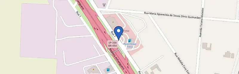 Mapa da estação Graal Trevo - Eletrograal