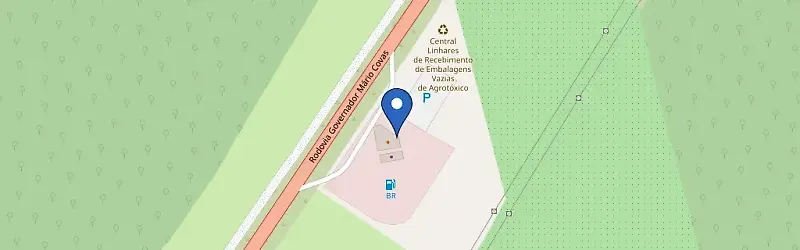 Mapa da estação Posto Linhares - Rede HG