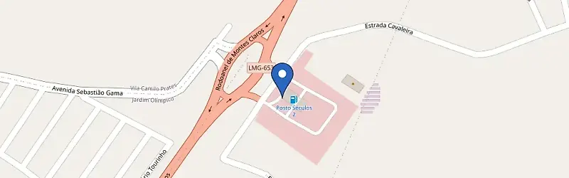 Mapa da estação Posto Formigão