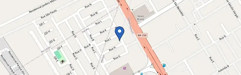 Mapa da estação Nordeste