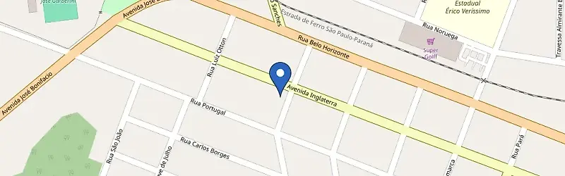 Mapa da estação Posto Prata