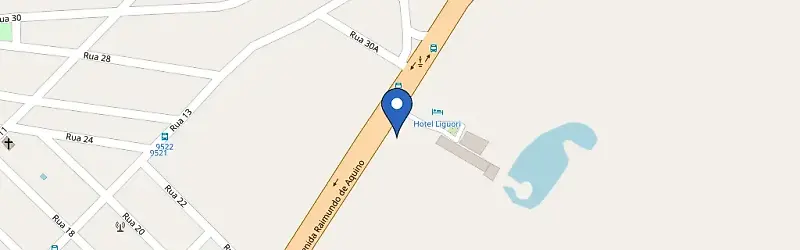 Mapa da estação Carrega Aí Hotel Ligoure