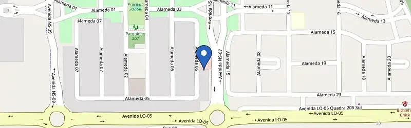 Mapa da estação Watts Solar Mobi Posto Milena