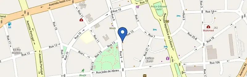 Mapa da estação Sun Hotel - Praça Do Sol