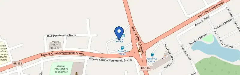 Mapa da estação Ative Restaurante 2 Irmãos - Salgueiro
