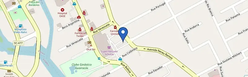 Mapa da estação Veex Veículos