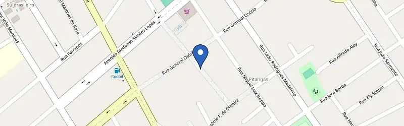 Mapa da estação Academia Nova Tribo