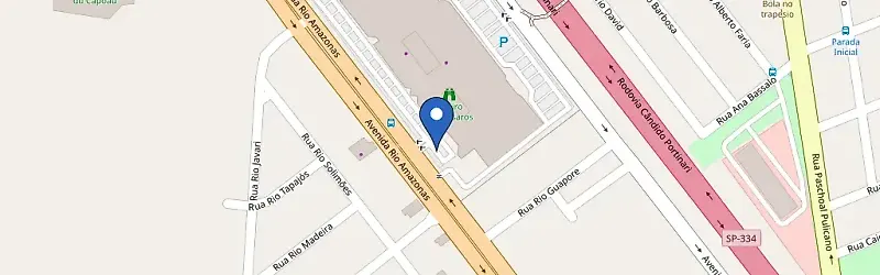 Mapa da estação Franca Shopping AC 14kW
