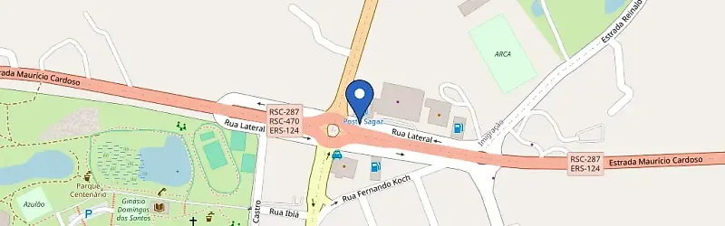 Mapa da estação Posto Comauto