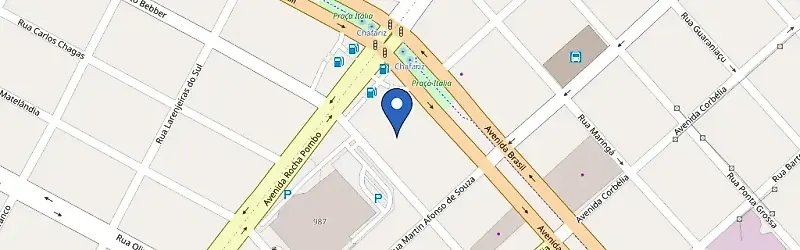 Mapa da estação Volvo Servopa Cascavel