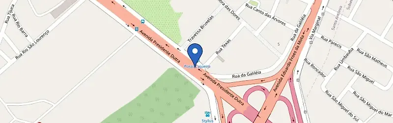 Mapa da estação Posto Cajueiro
