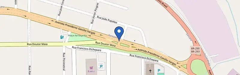 Mapa da estação Hotel Mainardi