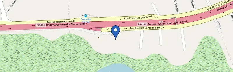 Mapa da estação Furnas Posto Lagoa