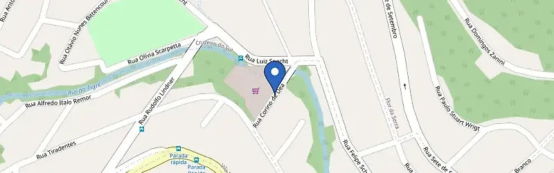 Mapa da estação Superviza Joaçaba