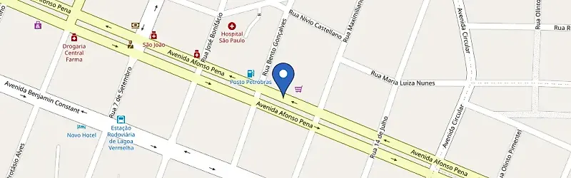 Mapa da estação Sicredi