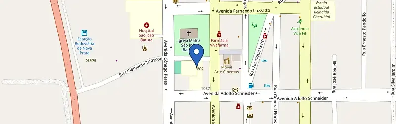 Mapa da estação UCS Nova Prata