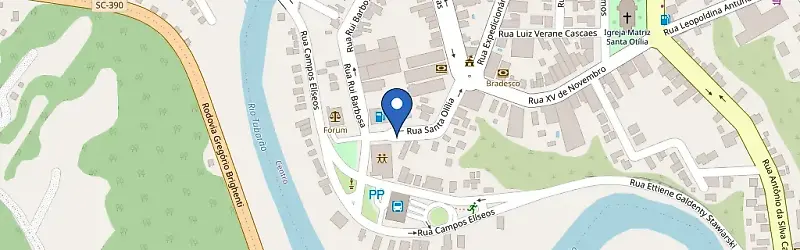 Mapa da estação Posto Orleans