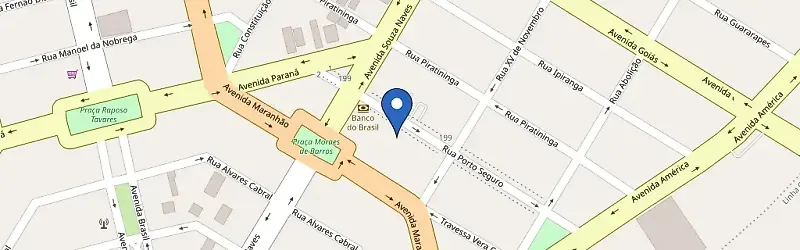 Mapa da estação Bionova Academia Panobianco