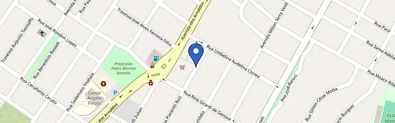 Mapa da estação Pessoto Flex Fernandópolis