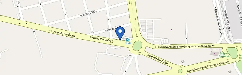 Mapa da estação Auto Posto Garcia
