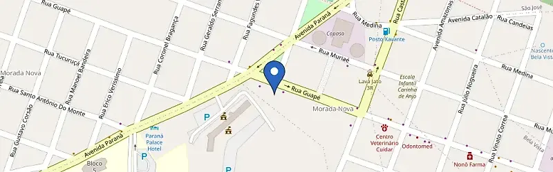 Mapa da estação Tia Lena