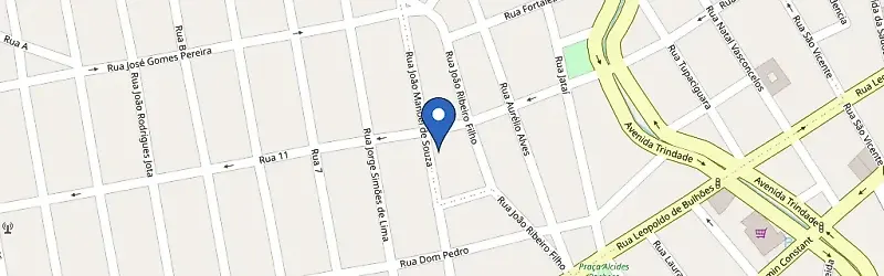 Mapa da estação Cláudia Andrade Store