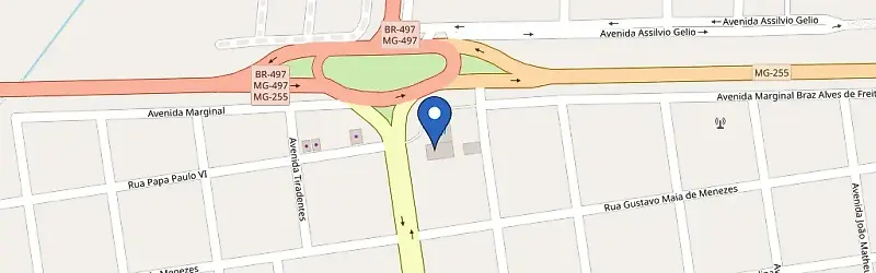 Mapa da estação Posto Pamplona