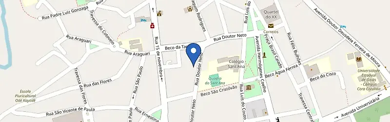 Mapa da estação Fastpower Cidade De Goiás