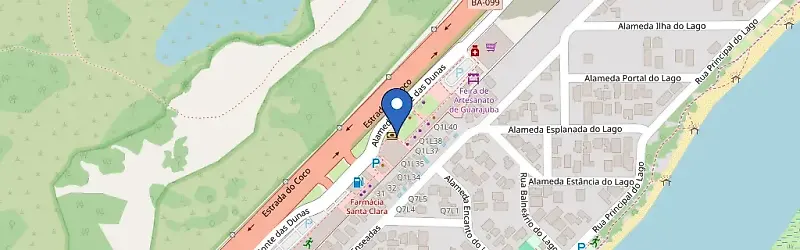Mapa da estação Shopping Guarajuba