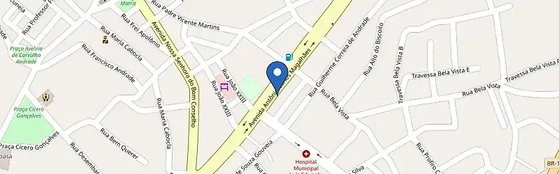 Mapa da estação Honório Mobilidade