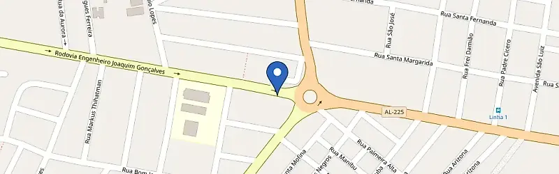 Mapa da estação Supermercado Vital