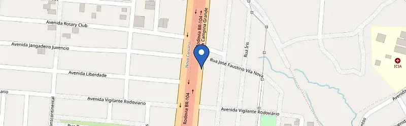 Mapa da estação Renova AP Bebidas Caruaru