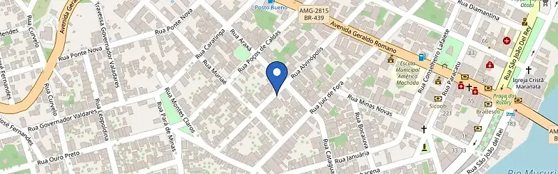 Mapa da estação Posto JHS