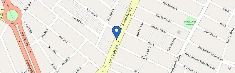 Mapa da estação In Load - Moinhos Dos Ventos