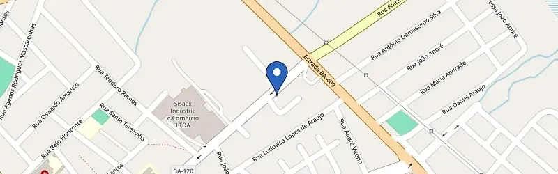 Mapa da estação Hotel Coité