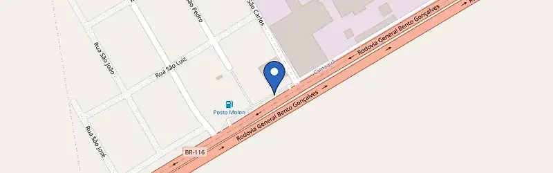 Mapa da estação Paradouro Molon