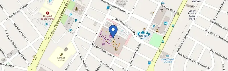 Mapa da estação Super Muffato Presidente Prudente - Parque Shopping