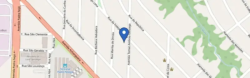 Mapa da estação Pizzaria Sabor Itália