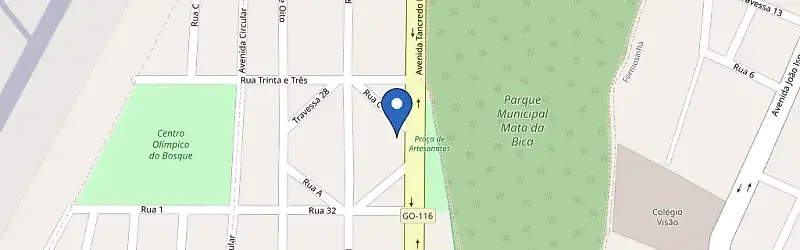 Mapa da estação Auto Posto Brazilian Bosque