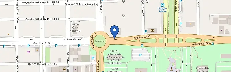 Mapa da estação GWM Palmas