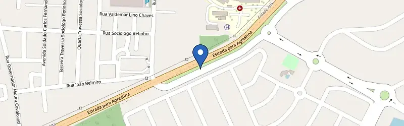 Mapa da estação Frota Carcaruaru