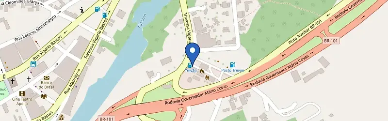 Mapa da estação Renova Posto Trevão