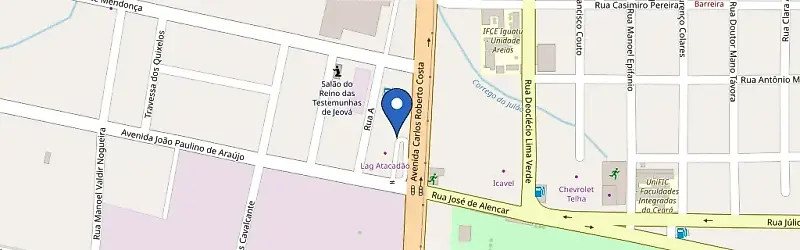 Mapa da estação NE Churrascaria Icalev