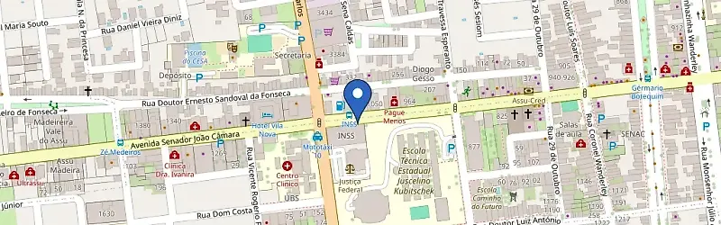 Mapa da estação Posto BR