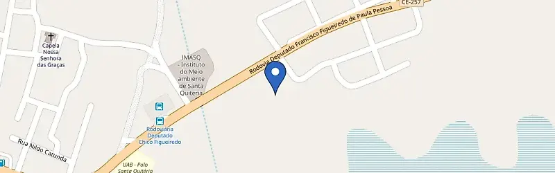 Mapa da estação Posto União Santa Quitéria