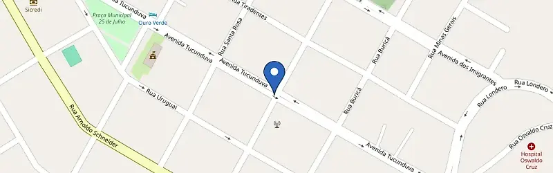 Mapa da estação Globoinfo Horizontina