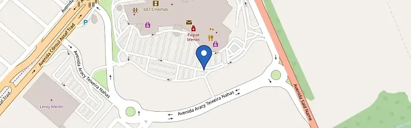 Mapa da estação Shopping Bosque Dos Ipês