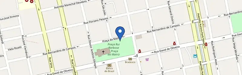 Mapa da estação Praça Rui Barbosa