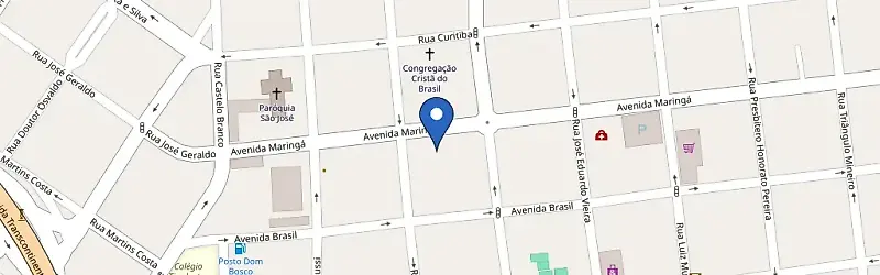Mapa da estação Avenida Maringá