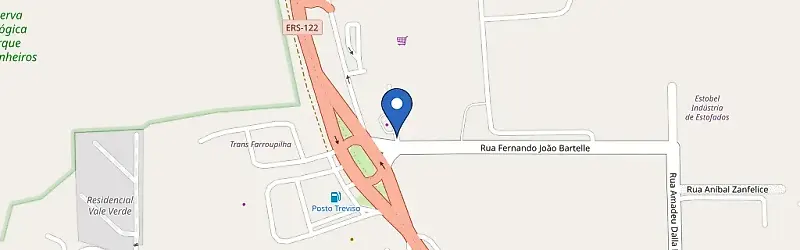 Mapa da estação Tramontina Factory Store